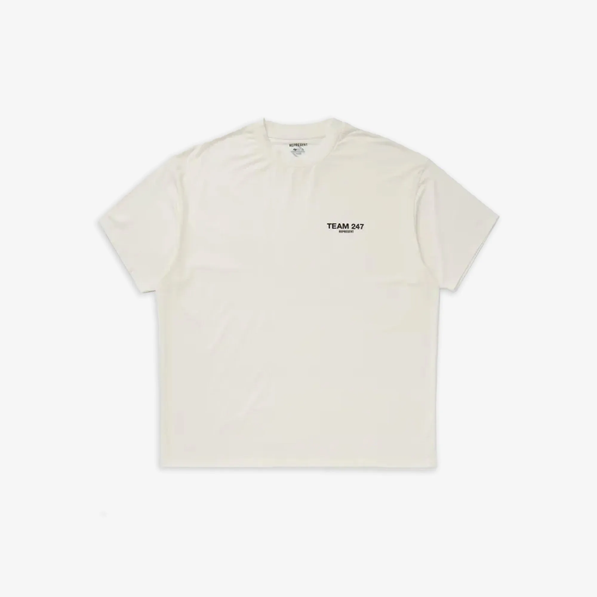 REPRESENT | TEAM 247 OVERSIZED T-SHIRT { FLAT WHITE