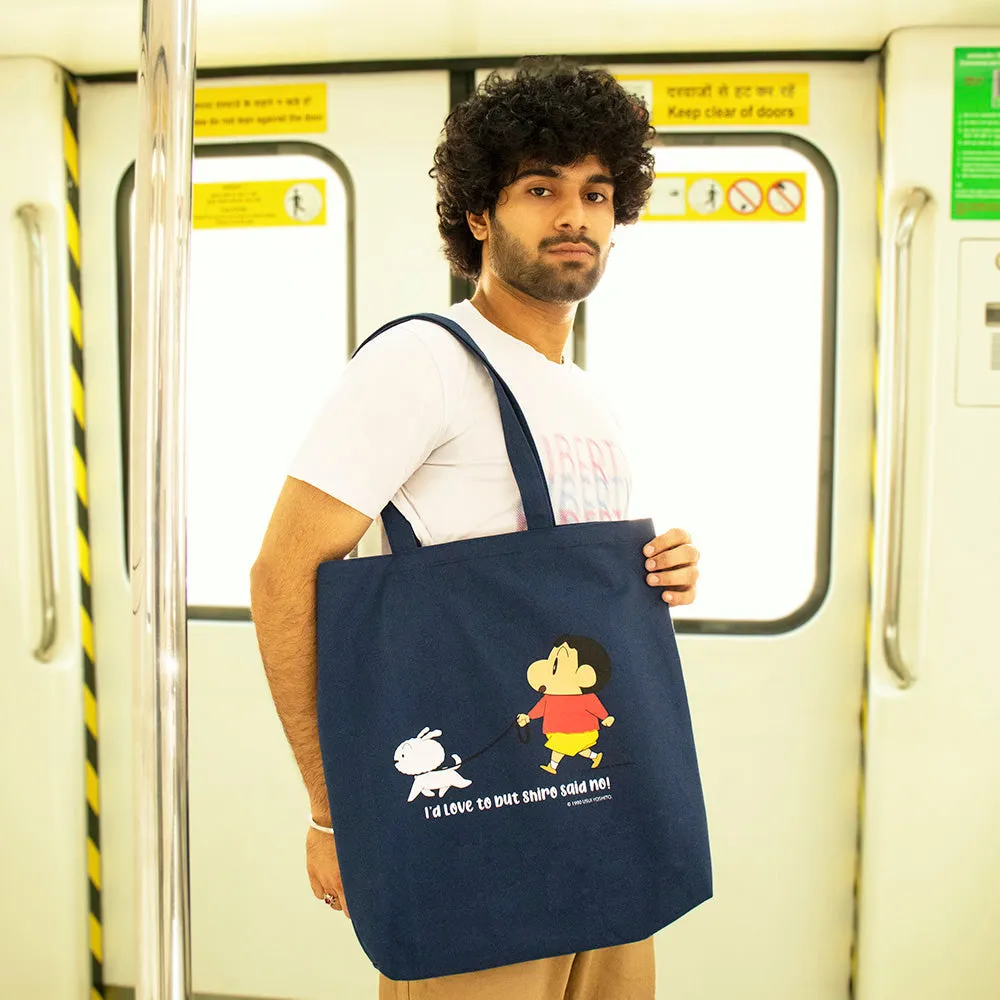 Shinchan: Shiro Zipper Tote Bag