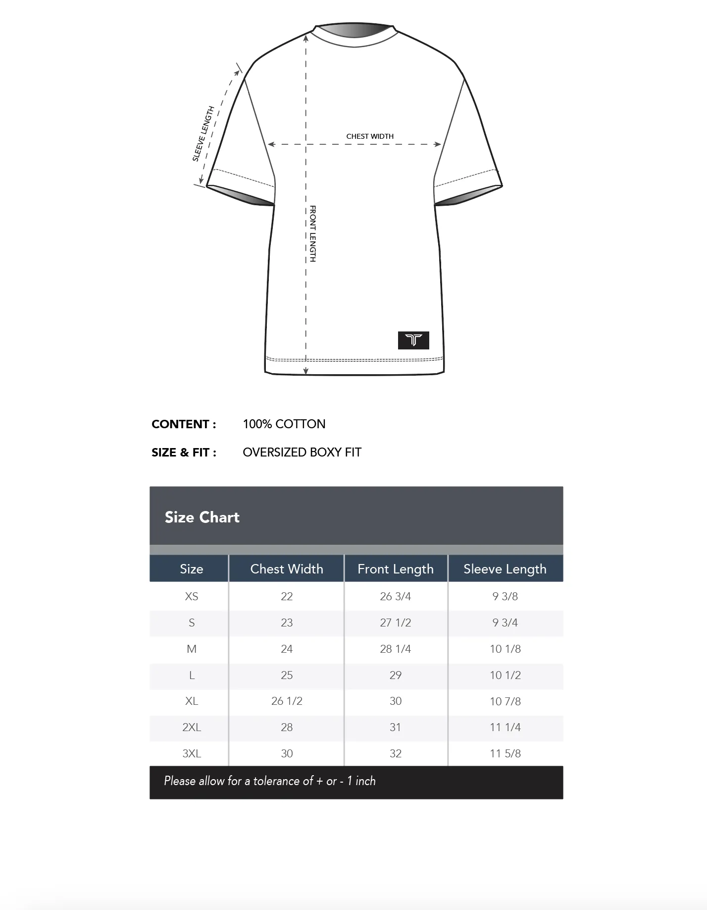 Small T Icon Oversized T-Shirt