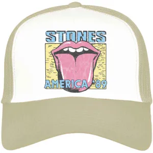 The Rolling Stones Mesh Back Cap - AMERICA '89 TOUR MAP