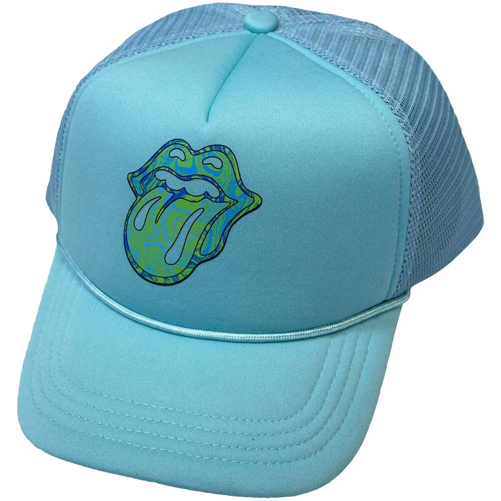 The Rolling Stones Mesh Back Cap - Psychedelic Tongue