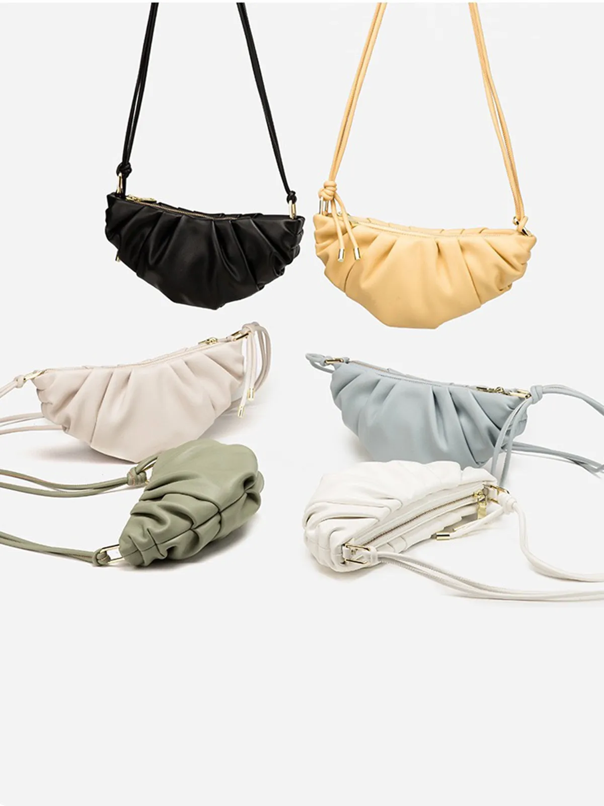 Vegan Leather Croissant Bag