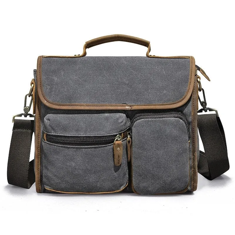 West Louis Vintage Lawyer Business-Men Leather Briefcase