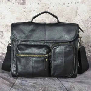 West Louis Vintage Lawyer Business-Men Leather Briefcase