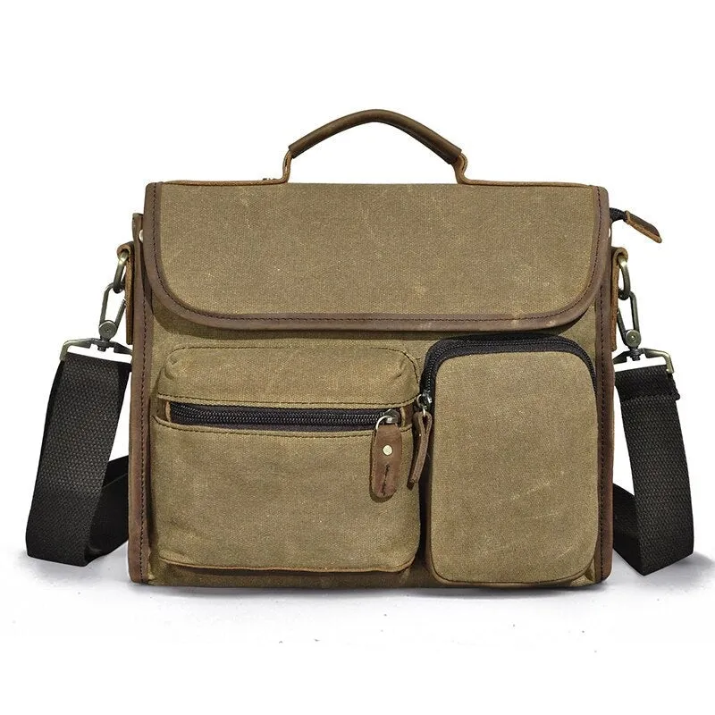 West Louis Vintage Lawyer Business-Men Leather Briefcase