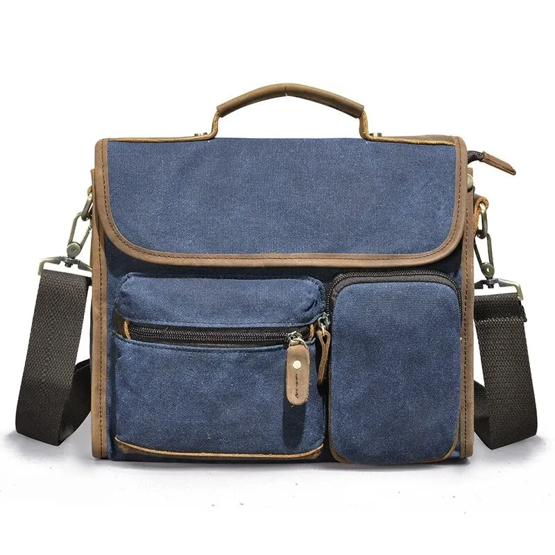 West Louis Vintage Lawyer Business-Men Leather Briefcase