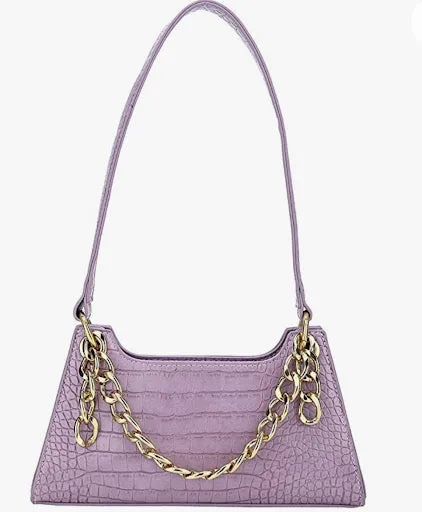 Women Shoulder Cellphone Purse and Handbag Wallet with Chain Decoration PU Leather